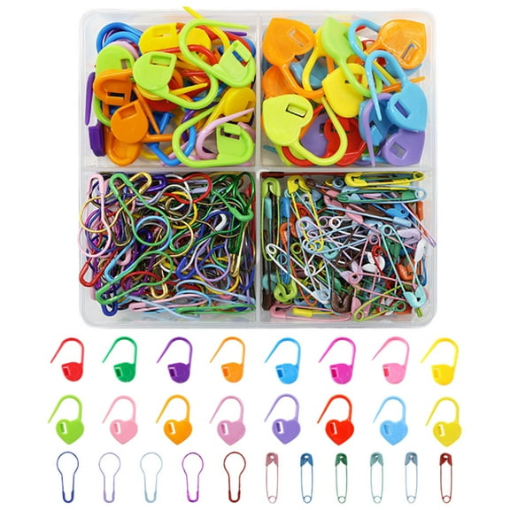 IMIKEYA 250 Pieces of Knitting Marker in Assorted Color for Row Counting and Knitting Aid