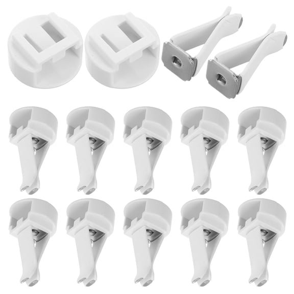 NICEXMAS 25Pcs Car Air Outlet Vent Clips White Plastic Clip for Car Freshener and Small Item Securement