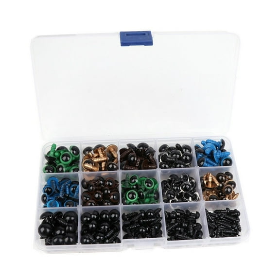 TINKSKY 264pcs Plastic Safety Eye Button for Puppet Bear Doll Animal Stuffed Toys DIY Sewing Craft