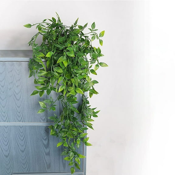 IMIKEYA 2Pcs Artificial Hanging Plants with Pots Greenery Decor for Wall Or Ceiling