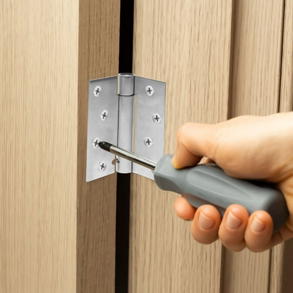 IMIKEYA Silent Self Closing Door Hinges 201 Stainless Steel Heavy Duty 2Pcs