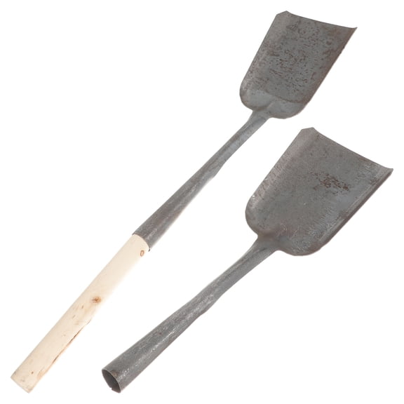TINKSKY 2Pcs Household Iron Shovel Coal Ash Shovel Litter Cleaning Shovel Garden Fireplace Shovel