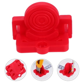 NICEXMAS 2Pcs Plastic Woodworking Line Locator Manual Marking Measuring Tool Red Durable