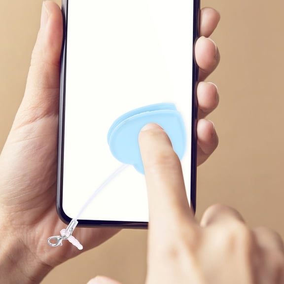 NICEXMAS Durable Blue Phone Screen Wipe and Glasses Cleaner with Keychain Pendant for Smudges and Fingerprints 2Pcs