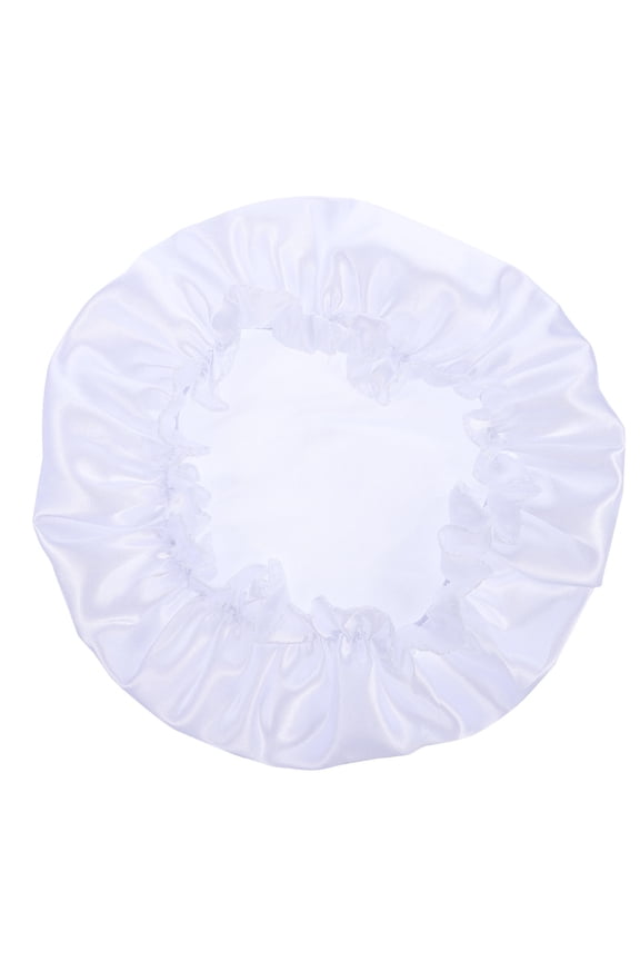 TINKSKY 2Set Simple Shape Hair Sleeping Cap for Adults Satin Sleep Bonnet for Night Sleep