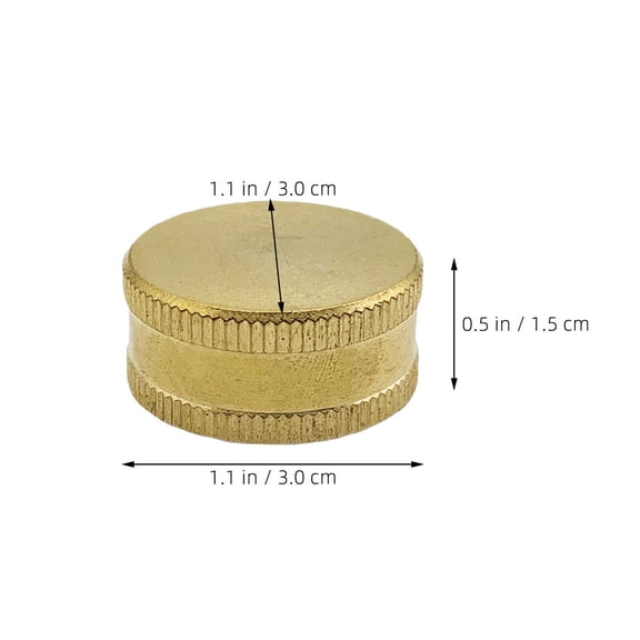 NICEXMAS 2Pcs Garden Hose Fittings Brass End Caps Female Connector for Water Spigot Use