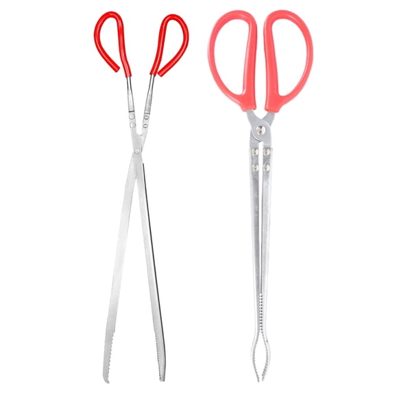 TINKSKY 2pcs Plastic Snake Hook Ergonomic Handle Grabber Tool for Pet Handling