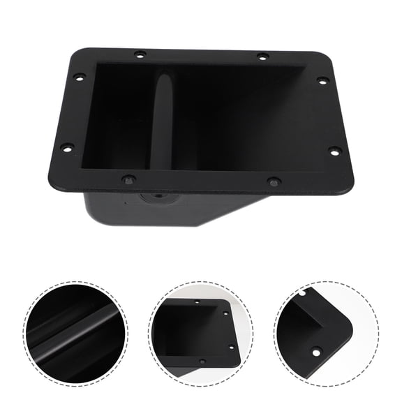 NICEXMAS 2-Pack Heavy Duty Black Plastic Speaker Handles for Stage and PA Speaker Cabinets Replacement