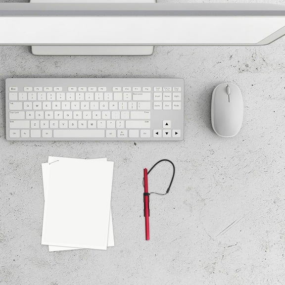 NICEXMAS 2Pcs Black Elastic Pen Leash for Stylus with Retractable Strap and Antislip Silicone Ring