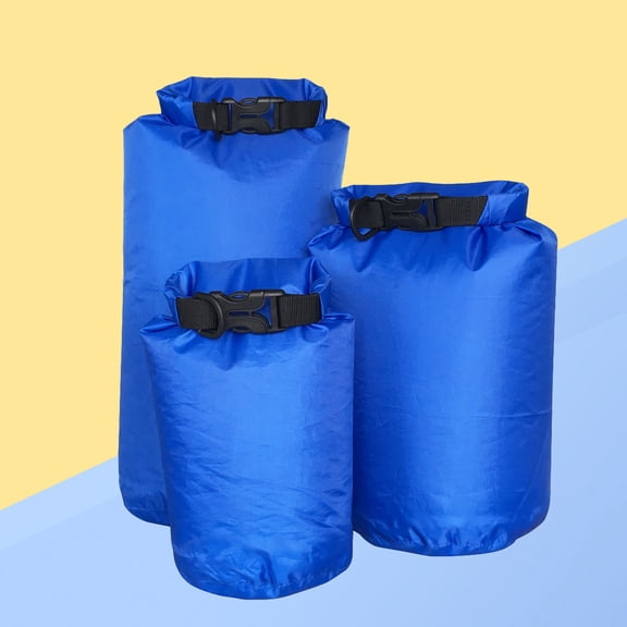 NICEXMAS 3Pcs Blue Water Sports Bag with Buckle Hook for Rafting and Kayaking