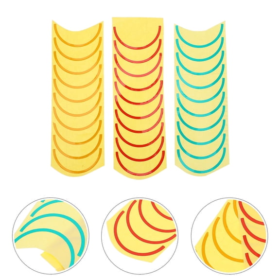 TINKSKY 30Pack Pressure Instrument Label Arc PVC Adhesive for Quick Identification in Indoor and Outdoor Settings