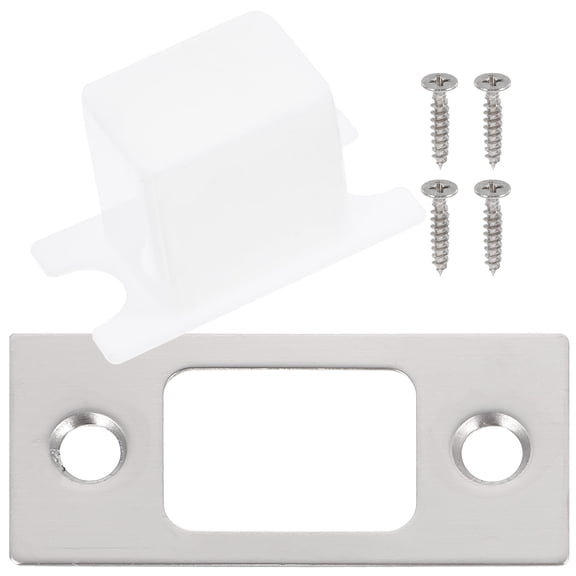 NICEXMAS 4 Sets Latch Guard Plate Cover Stainless Steel Door Lock Accessories