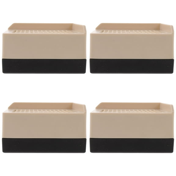 IMIKEYA Furniture Risers Beige Plastic Soft Rubber Home Use Adds Height Storage