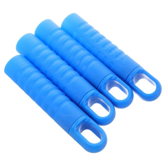 NICEXMAS 4Pcs Blue Mop Handle Grip Replacement Caps Ergonomic Design for Floor Cleaning