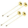 thumbnail image 1 of NICEXMAS 4Pcs Sturdy Golden Metal Flag Bracket Desktop Holder Wear Resistant Base for Office, 1 of 8