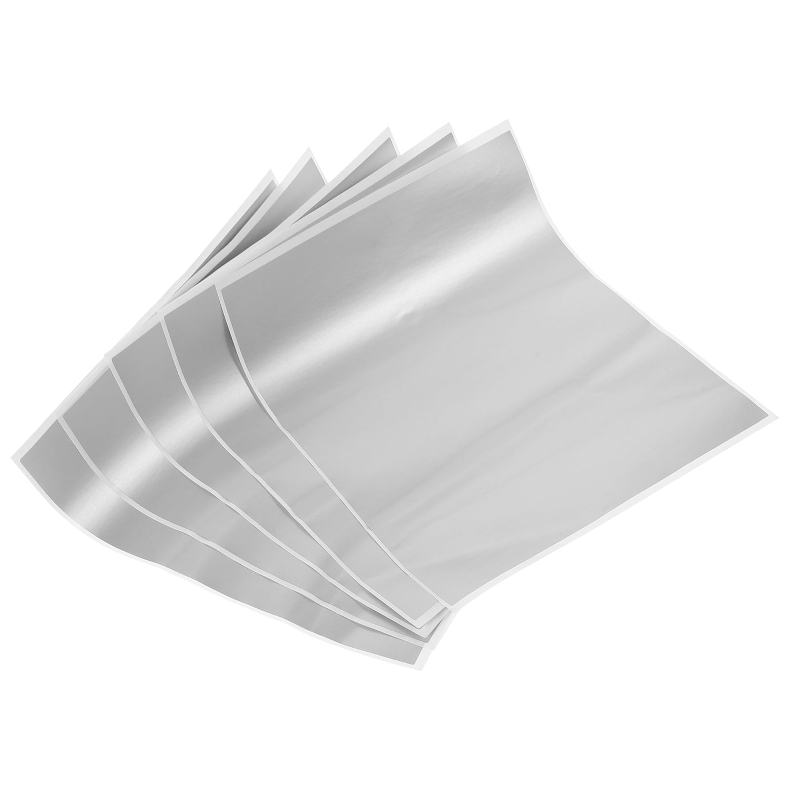 TINKSKY 5 Sheets of Silver Paper Cards for Punch Cards with DIY Design