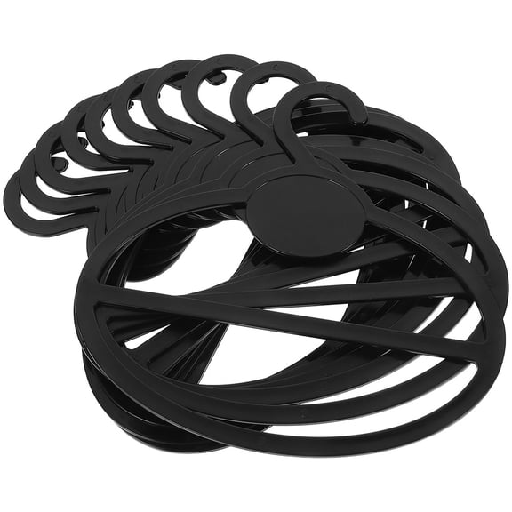 TINKSKY 50pcs Scarf Organizer for Closet Black PE for Scarves Storage and Practical Design