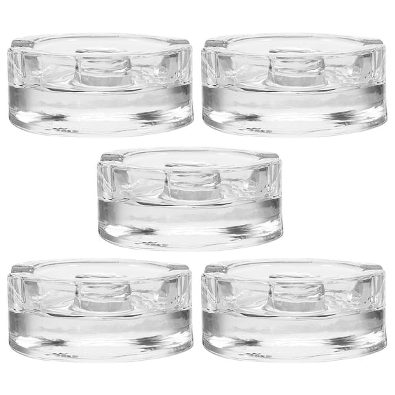 TINKSKY 5pcs Glass Weights For Wide Mouth Jars Heavy Duty Weights With Handle For Sauerkraut Beer Brewing And Fruit