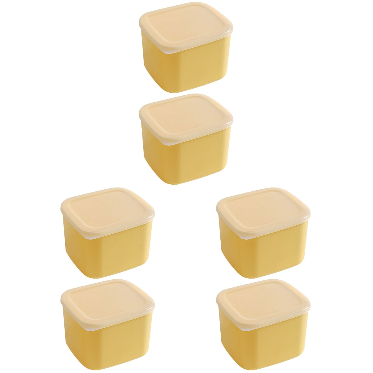 TINKSKY 6 Pcs Cheese Slices Box Covered Cheese Case Kitchen Fruits Box ...