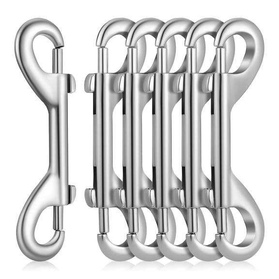 NICEXMAS 6Pcs Double Ended Bolt Snap Hooks with Spring Loaded Gates for Easy Attachment and Detachment