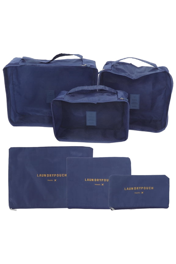 6-Pack Travel Luggage Organizers for Clothes Storage, Lightweight and Packing Bags