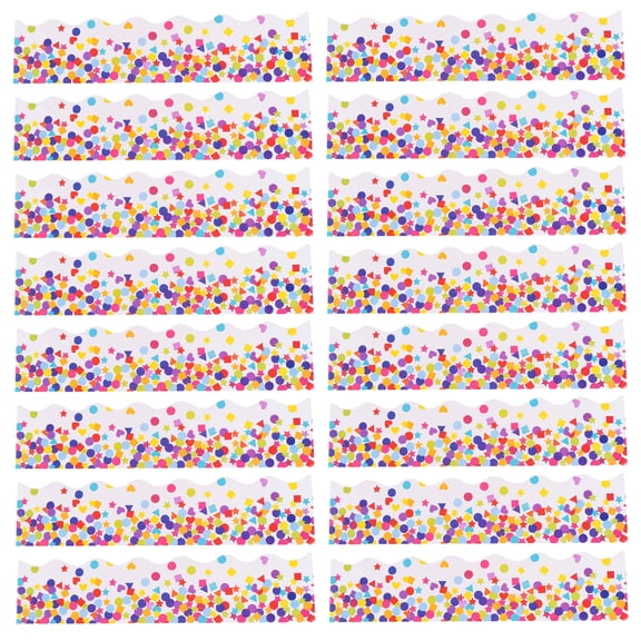 NICEXMAS 70Pcs Self-Adhesive Mirror Border Stickers for Window Door Wall Decoration