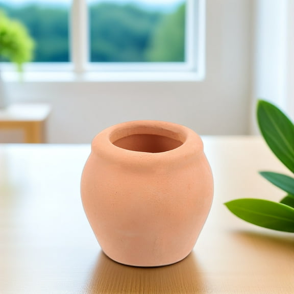 TINKSKY 8PCS Cactus Pots Round Terracotta Pot for Desktop Succulents and Indoor Planting