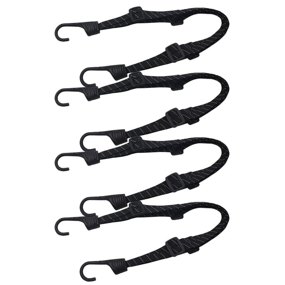 TINKSKY Adjustable Tie Down Straps for Bicycle Securing Luggage Black