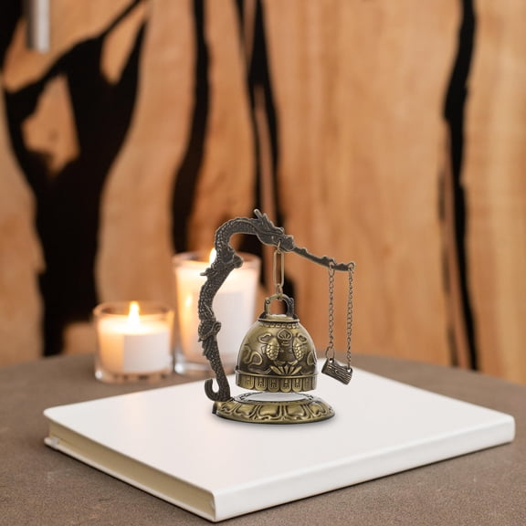 NICEXMAS Elegant Vintage Statue Ornament with Clear Ringing Sound for Tabletop Decoration