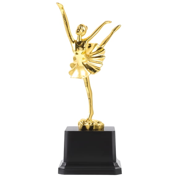 TINKSKY Dance Trophy Ballet Golden Plastic Sturdy Base 1Pack