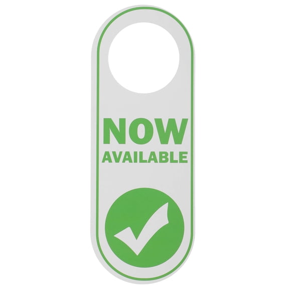 IMIKEYA Yellow Office Door Hanging Sign with PVC Material and Double Sided Design for Clear Message