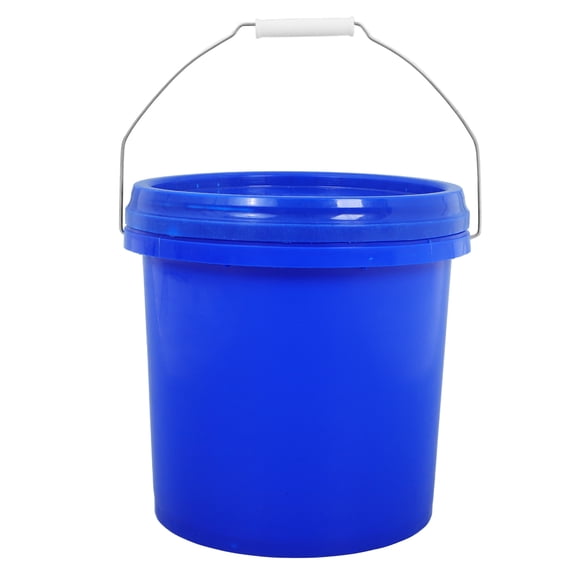 TINKSKY Essential Cleaning Plastic Bucket Pail With Lid Blue For Daily Tasks 1Pack