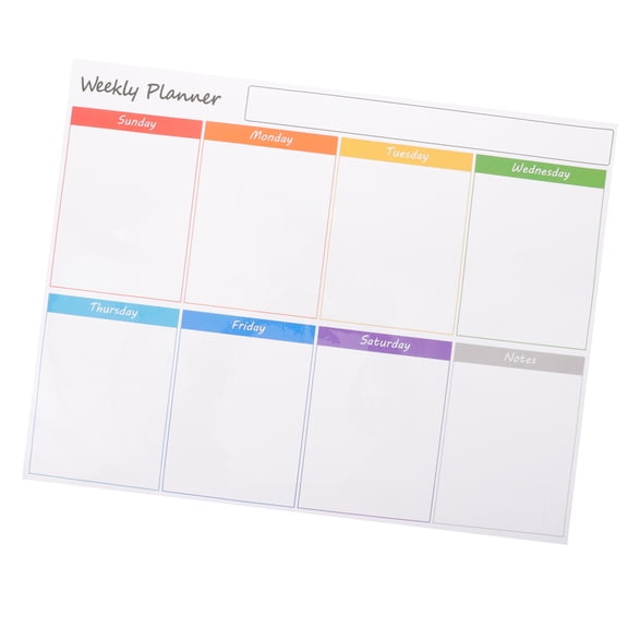 NICEXMAS Nicexmas Magnetic Whiteboard for Fridge with Ample Note Space Dry Erase Board White