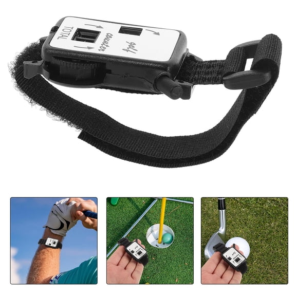 NICEXMAS Portable Golf Score Counter Watch Practical Stroke Counting Tool with Comfortable Plastic Band