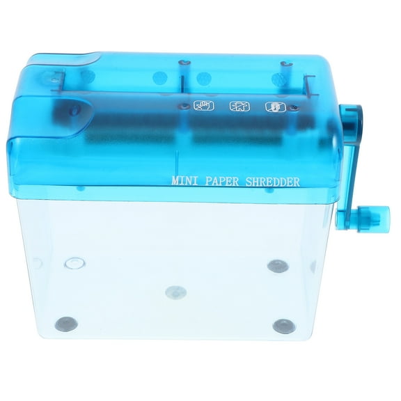 NICEXMAS Home Office Shredder Paper Shredder Blue Abs 1Pcs