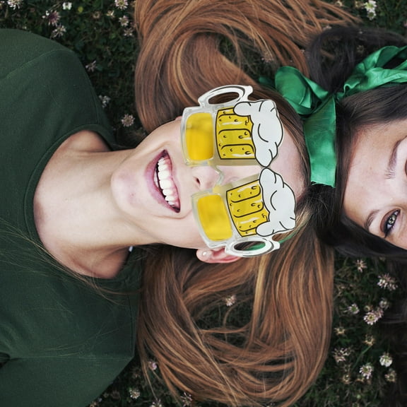 NICEXMAS Unique Yellow Party Favor Sunglasses for Luau and Beach Party Decorations Photo Booth