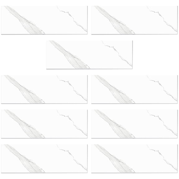 NICEXMAS 9Pcs Foam Wall Stickers White Eva Material Easy to Peel Foam Tile Stickers for Home Use