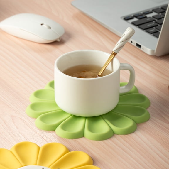 NICEXMAS Nicexmas Green Silicone Daisy Mat Heat Resistant for Kitchen