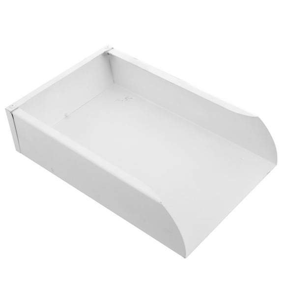 NICEXMAS Aluminum Alloy White Gutter Downspout Splash Block Stylish Tray for Effective Rainwater Management