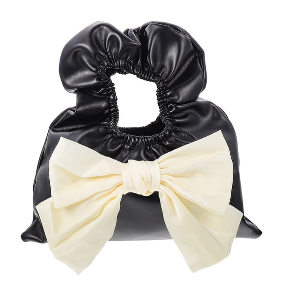 UPOUART Handbag Black Pu 1Pack 9.6X9.1X0.4In