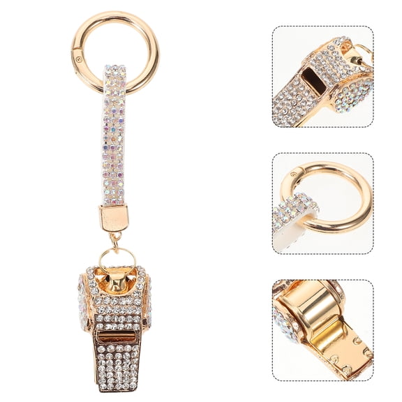 NICEXMAS Emergency Whistle Keychain with Alloy Pendant Key , Outdoor Gear, 1 Piece