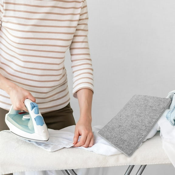 NICEXMAS Portable Ironing Mat Blanket Wool Grey 1Pcs Prevent Clothes Burning Home Use