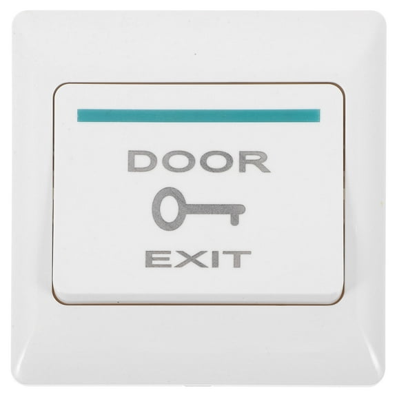NICEXMAS Push to Exit Button Wall Plate White for Doorbell with Automatic Reset and Sturdy Design