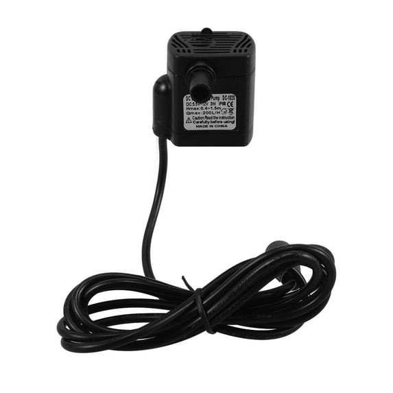 IMIKEYA Small Water Pump for Fountain Quiet Fountain Pump Black ABS 1Pack