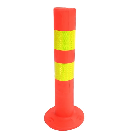 NICEXMAS Traffic Barricade Yellow Safety Column PU 1Pack for Road Separation