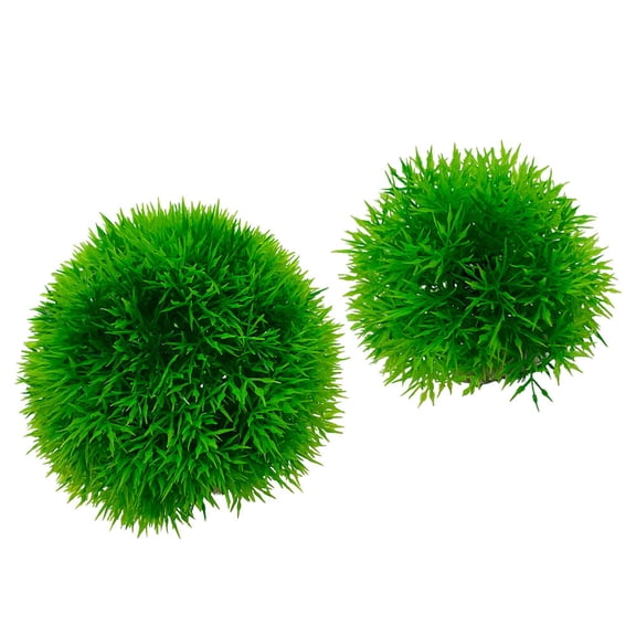 NICEXMAS 2Pcs Simulated Water Plants Green Aquarium Decors Lightweight and Easy to Use