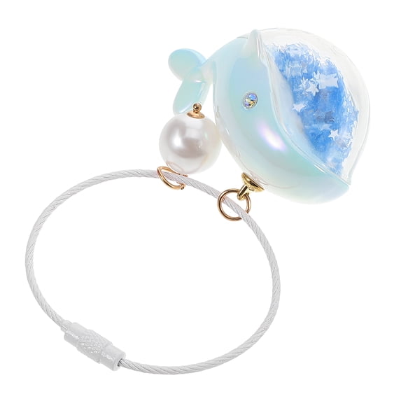NICEXMAS Adorable Plush Dolphin Keychain with Whale Charm, Perfect Matching Couple Key Accessory