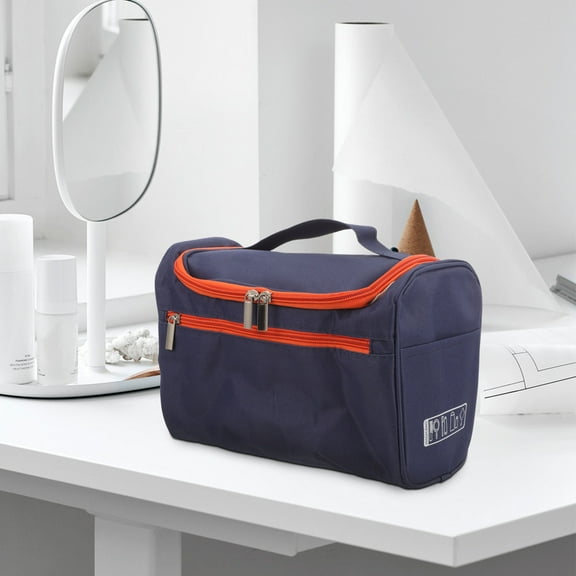 TINKSKY Vanity Bag Portable Dark Blue Nylon 1Pcs for Men Women Travel