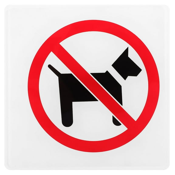 TINKSKY Warning Sign Multi No Pets Sign For Supermarket Entrance 1Pack