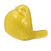 NICEXMAS Nicexmas Yellow Ceramic Bird Figurine, Realistic Porcelain Desktop Display